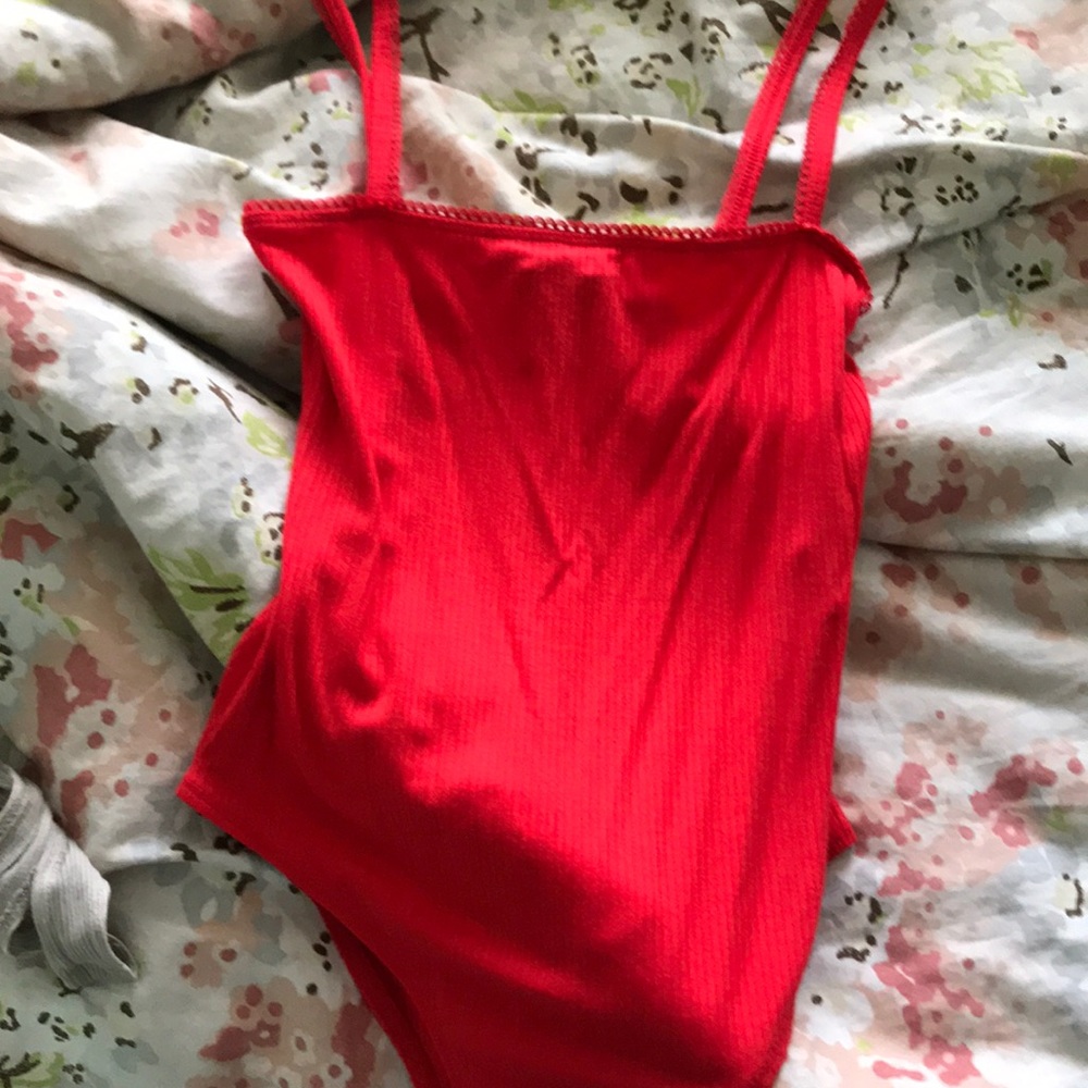 Red bodysuit